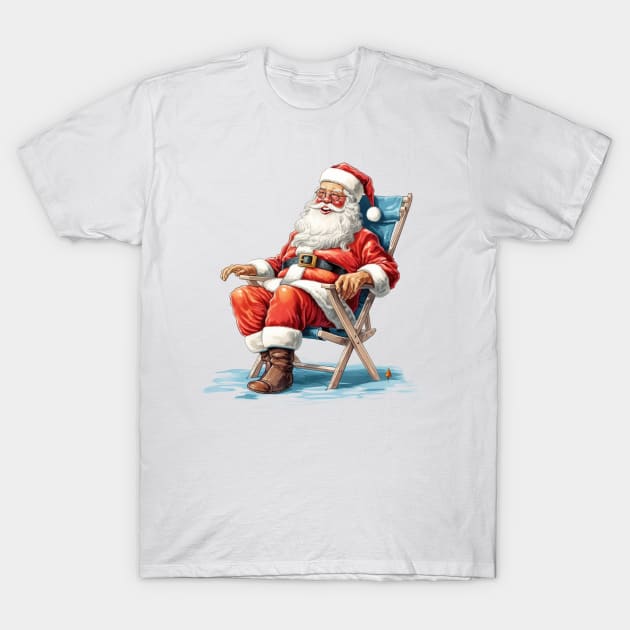 Funny Santa Claus #1 T-Shirt by Chromatic Fusion Studio